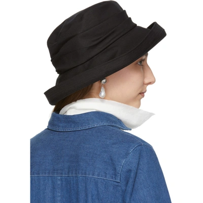 Shop Y's Ys Black Easy Cloth Bio Washer Sun Hat In 3 Black