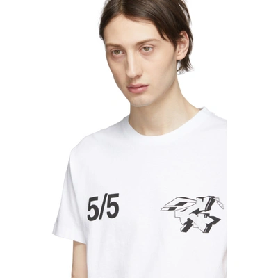 Shop Off-white White Wars Skinny T-shirt In 0188 Wht/mu