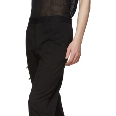 Shop Yang Li Black Zip Slim Tailored Trousers In 99 Black