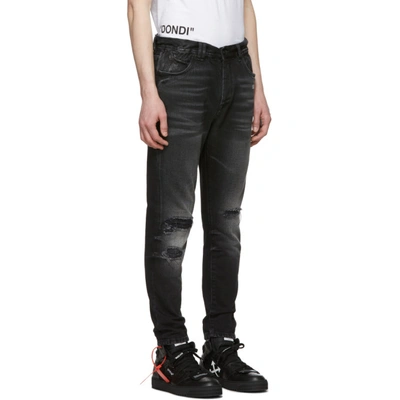 Shop Off-white Black Slim Low Crotch Jeans