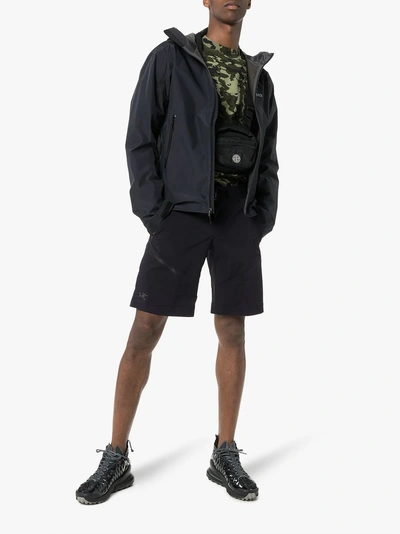 Shop Arc'teryx Black Palisade Belted Cargo Shorts