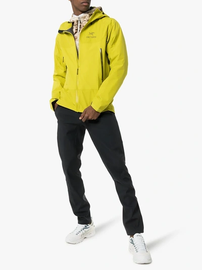 Shop Arc'teryx Yellow Beta Sl Hybrid Jacket In Green