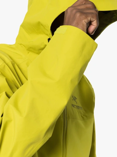 Shop Arc'teryx Yellow Beta Sl Hybrid Jacket In Green