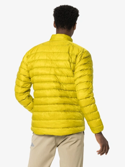 Shop Arc'teryx Yellow Cerium Padded Jacket In Green