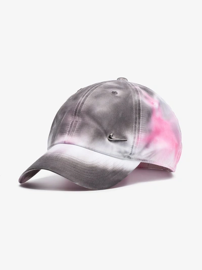 Shop Alyx 1017  9sm Pink And Grey Sponge Camo Print Baseball Cap In 123 Pink Camo