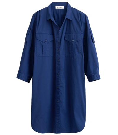 Shop Alex Mill Military Shirt Dress In Navy