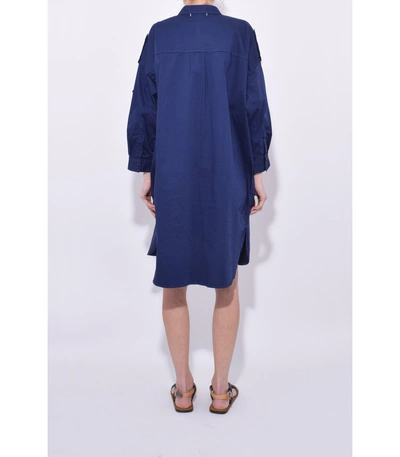 Shop Alex Mill Military Shirt Dress In Navy