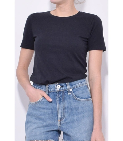 Shop Alex Mill Modal Shrunken Tee In Black