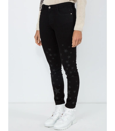 Shop Stella Mccartney Star Print Skinny Jeans In Black