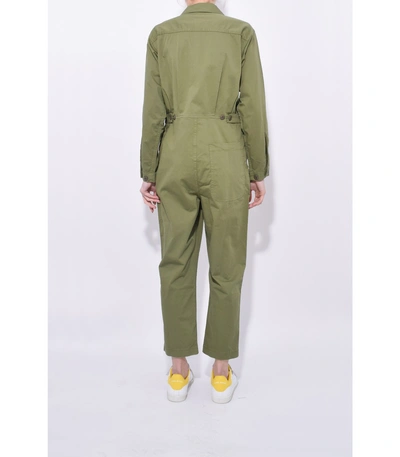 Shop Alex Mill Cotton Jumpsuit In Army Green