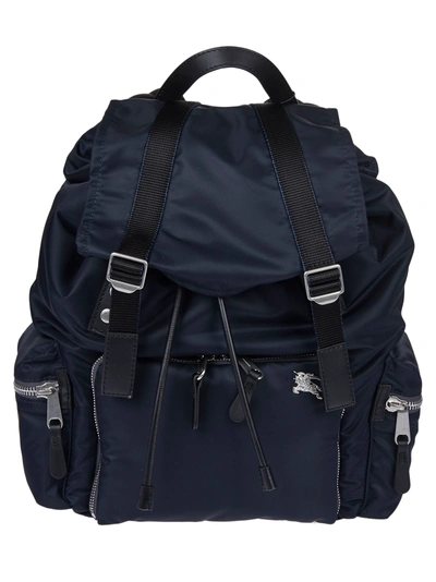 Shop Burberry Backpack In Ink Blue