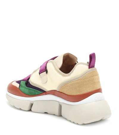 Shop Chloé Sonnie Sneakers In Multicoloured