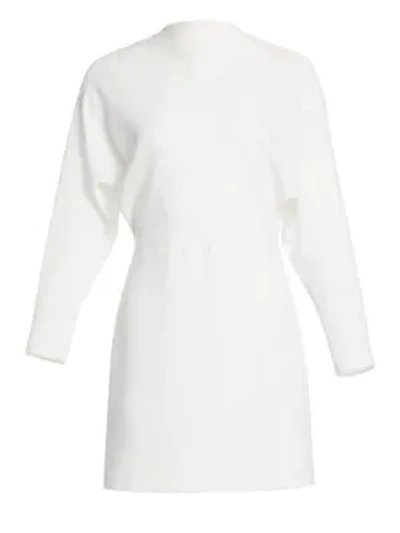 Shop A.l.c Marin Crepe Mini Dress In White