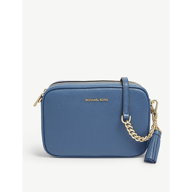 michael kors ginny leather crossbody