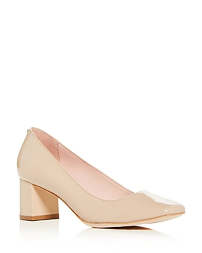 Shop Kate Spade New York Women's Kylah Square-toe Pumps In Powder