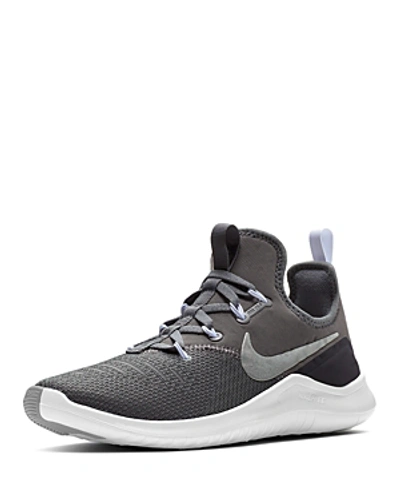 Shop Nike Women's Free Tr 8 Low-top Sneakers In Gunsmoke/metallic Silver/gridiron