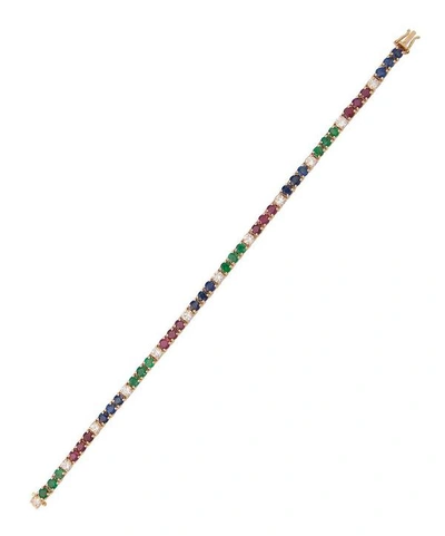 Shop Kojis Gold Multi-stone Line Bracelet