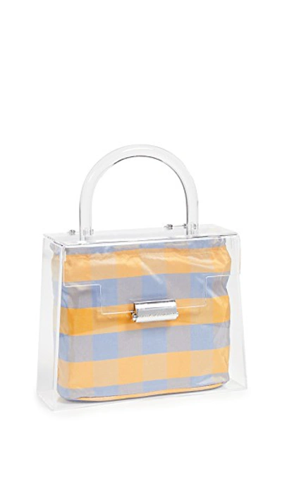 Shop Loeffler Randall Clear Mini Bag In Clear/dandelion/rain