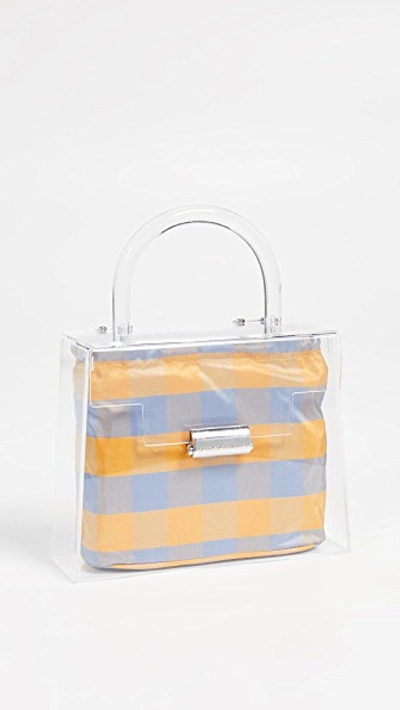 Shop Loeffler Randall Clear Mini Bag In Clear/dandelion/rain