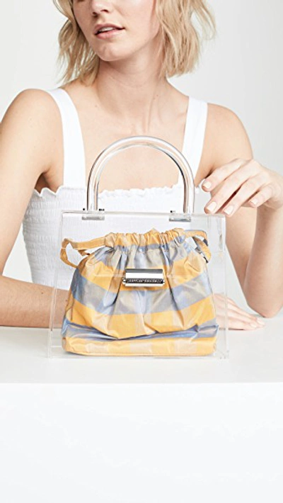 Shop Loeffler Randall Clear Mini Bag In Clear/dandelion/rain
