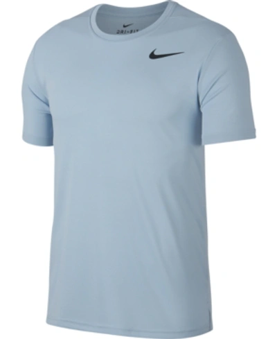 Shop Nike Men's Superset Breathe Training Top In Lt Arm Blue