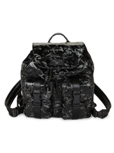 Shop Kendall + Kylie Camo Printed Backpack In Black