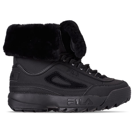 fila disruptor shearling boots