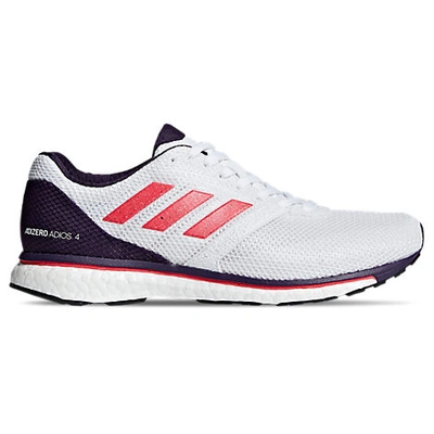 Shop Adidas Originals Adidas Women's Adizero Adios 4 Running Shoes In White Size 6.5