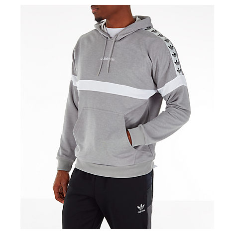 adidas grey tape hoodie