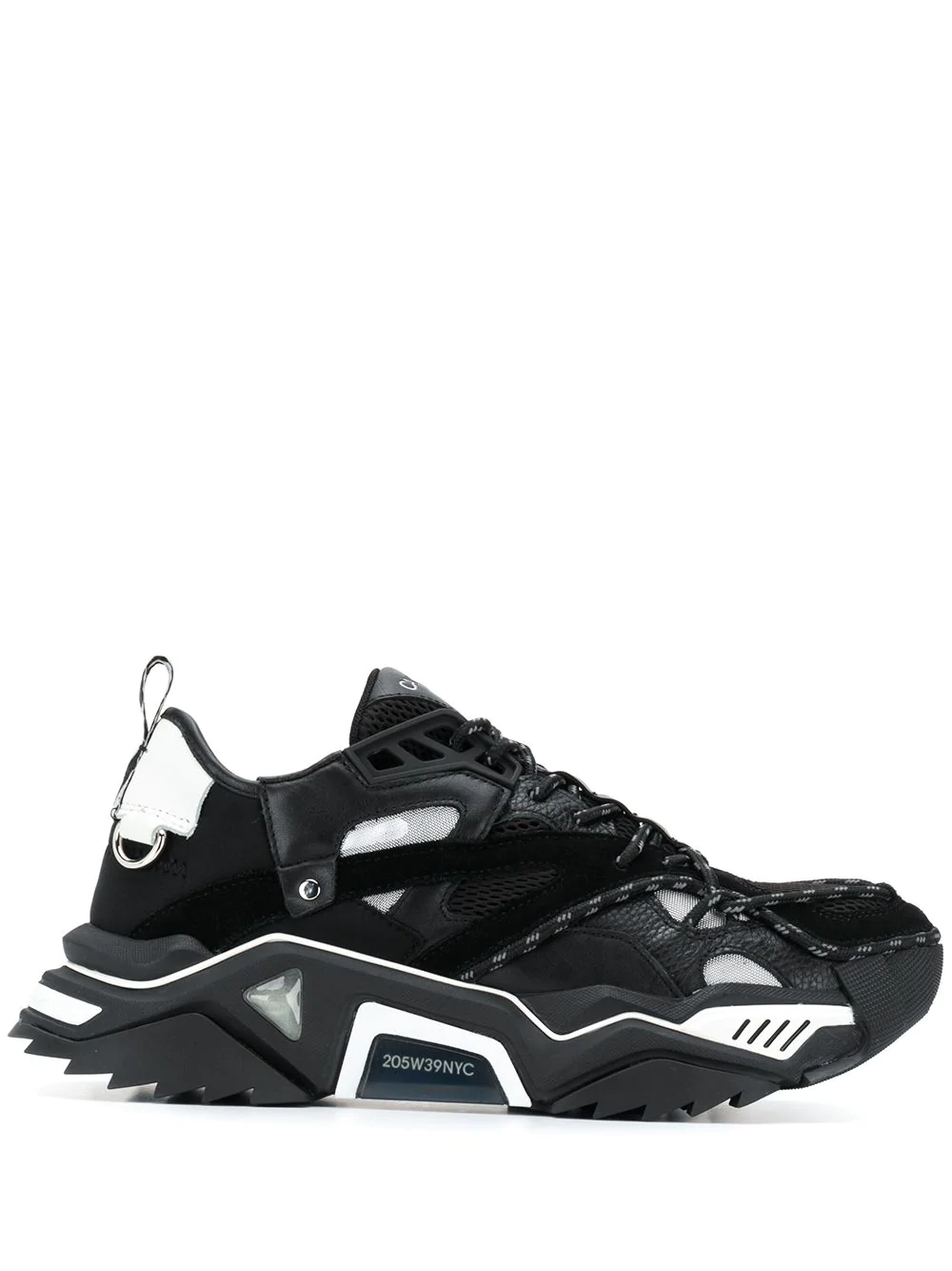 Calvin Klein 205w39nyc Panelled Rope Sneakers - Black | ModeSens