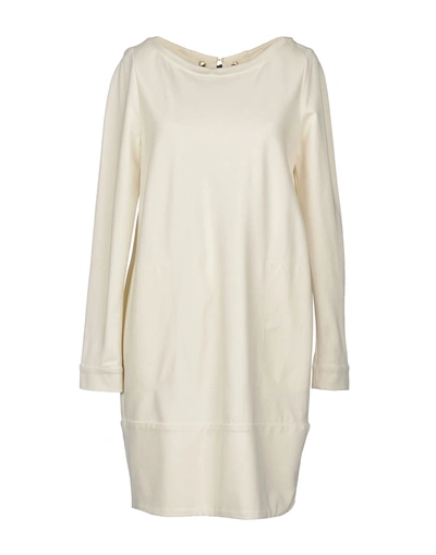 Shop Twinset Woman Mini Dress Ivory Size 10 Viscose, Polyamide, Elastane In White