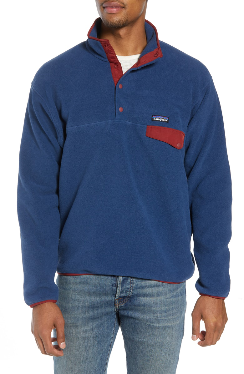 Patagonia Synchilla Snap-t Fleece Pullover In Stone Blue | ModeSens