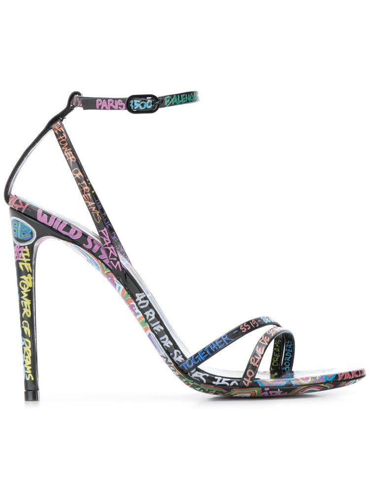 balenciaga graffiti heels