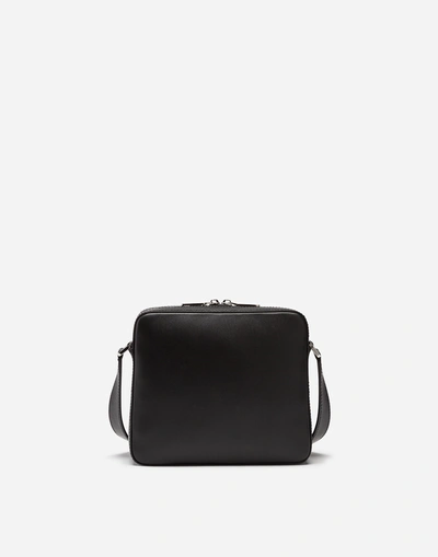 Shop Dolce & Gabbana Gothic Messenger Bag In Calfskin