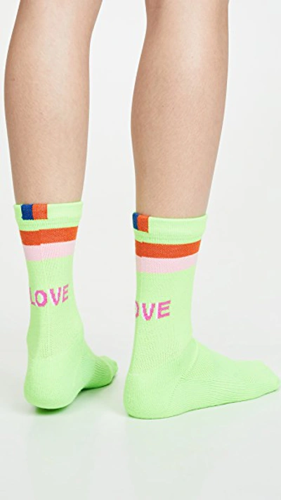 Shop Kule The Love Socks In Green