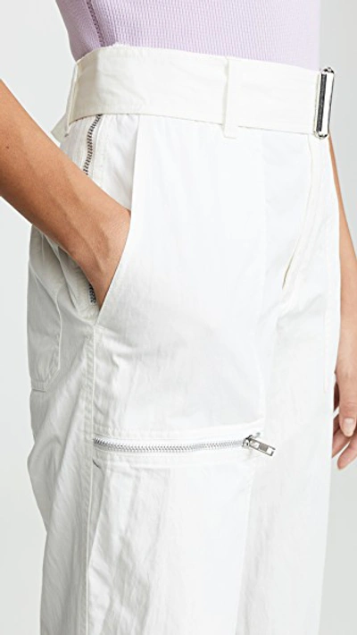 Shop Helmut Lang Flight Pants In White