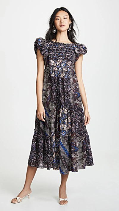 Shop Ulla Johnson Zoya Dress In Indigo