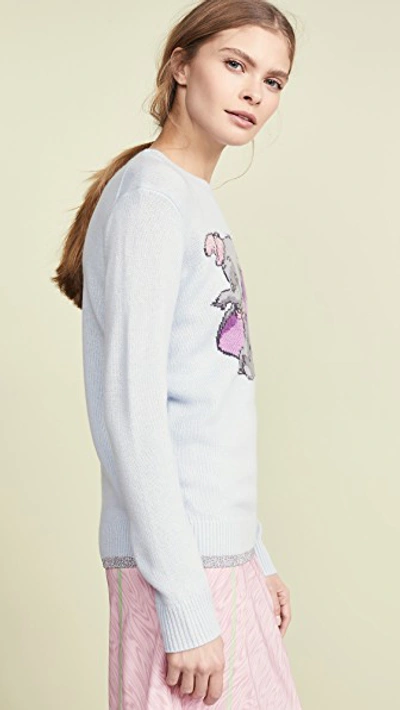 Shop Coach 1941 X Disney Dumbo Intarsia Sweater In Blue