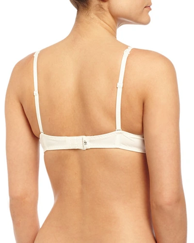 Shop Simone Perele Saga Non-padded Lace Demi Bra In White