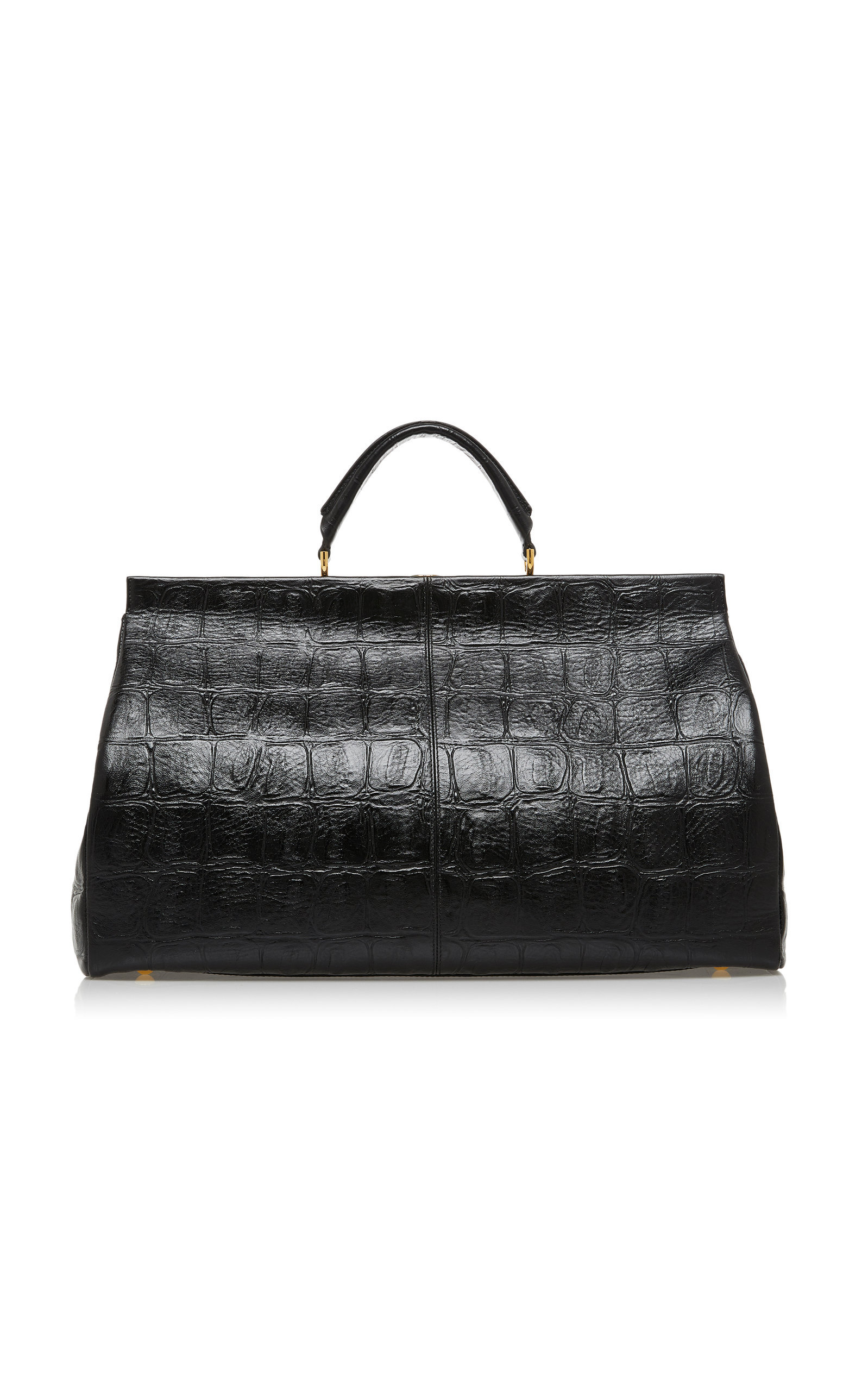 croc effect leather bag