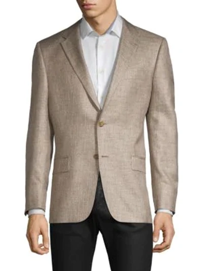 Shop Hickey Freeman Classic Fit Milburn Ii Silk Sport Coat In Brown