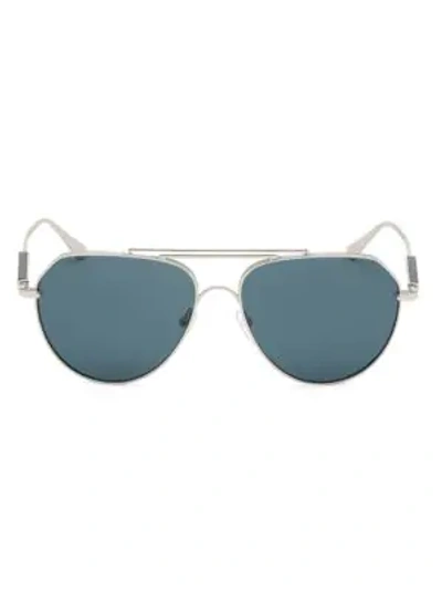 Shop Tom Ford Men's Andes 61mm Aviator Sunglasses In Silver