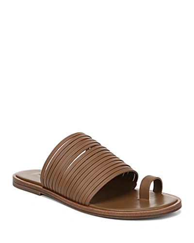 Shop Vince Women's Penrose Strappy Leather Slide Sandals In Tan Leather