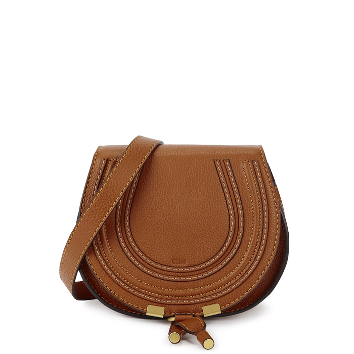 ChloÉ Marcie Mini Leather Shoulder Bag In Beige ModeSens