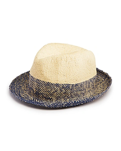 Shop Paul Smith Two-tone Trilby Hat In Blue