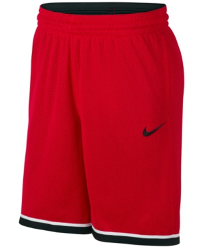 Shop Nike Men's Dri-fit Classic Basketball Shorts In Red/blk