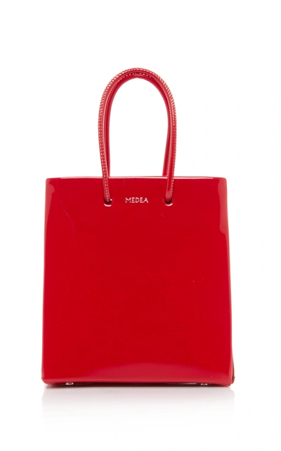 Shop Medea Sisters Short Vinile Bag In Red
