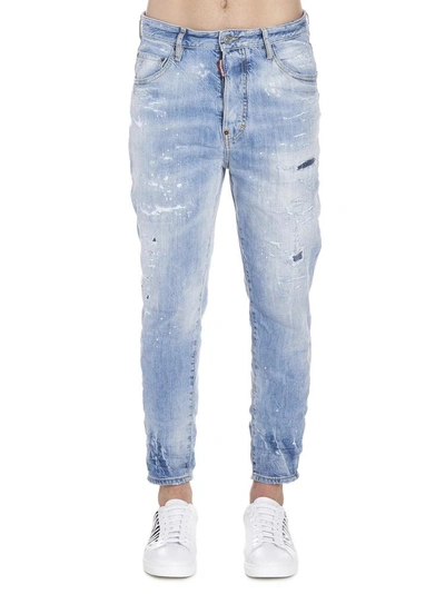 Shop Dsquared2 Dsquared Piranha 80's Jeans In Blue