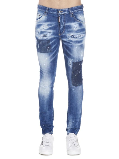 Shop Dsquared2 Dsquared Skinny Dan Jeans In Blue