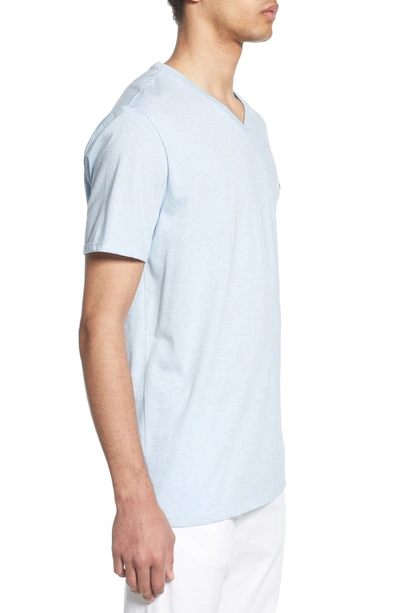 Shop Lacoste V-neck T-shirt In Lutea Chine